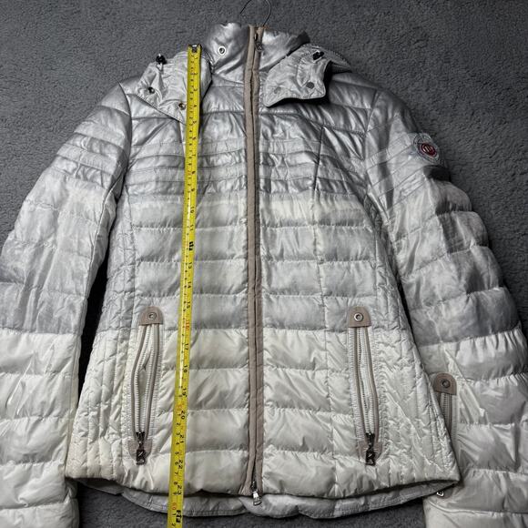 Bogner Ski Jacket Men's Small Gray and White Cosmopolitan Sport Zip Up - Picture 4 of 16